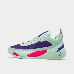 Nike Big Kids' Jordan Luka 1 Basketball Shoes Mint Foam/Racer Pink/Court Purple - DQ6513 305