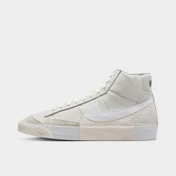 Men's Nike Blazer Mid Pro Club Casual Shoes Light Bone/Phantom/Summit White/White - DQ7673 003
