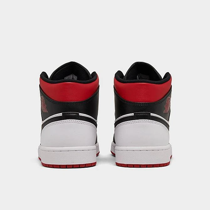 Nike Air Jordan Retro 1 Mid Casual Shoes White/Gym Red/Black - DQ8426 106 - Image 4