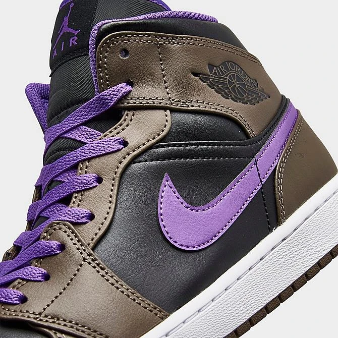 Nike Air Jordan Retro 1 Mid Casual Shoes Palomino/White/Wild Berry - DQ8426 215 - Image 3