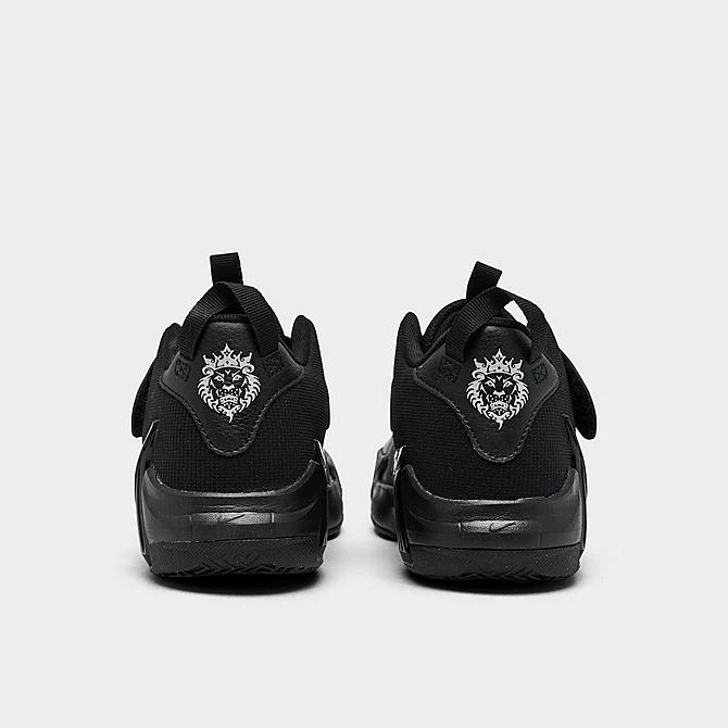 Little Kids' Nike LeBron Witness 7 Stretch Lace Basketball Shoes Black/White/Anthracite - DQ8647 004 - Image 4