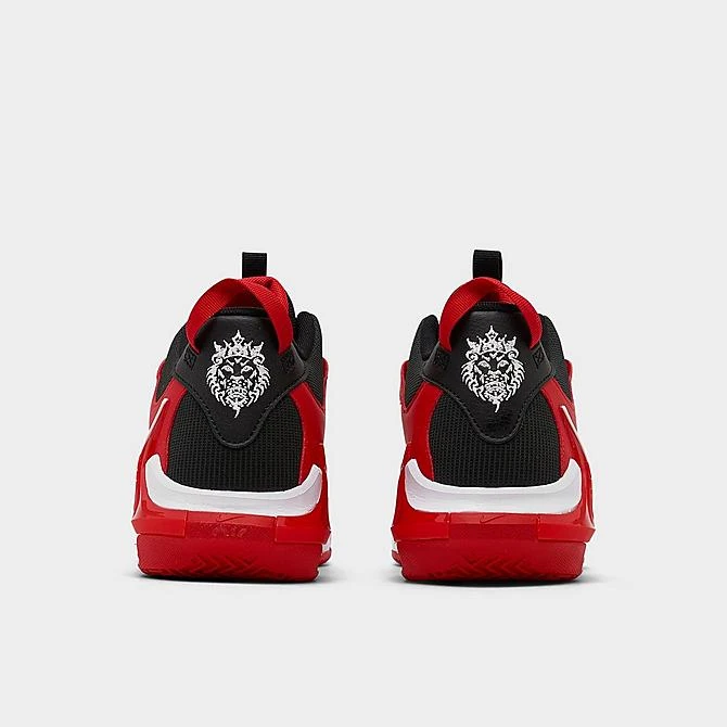 Big Kids' Nike LeBron Witness 7 Basketball Shoes Black/White/University Red - DQ8650 005 - Image 4