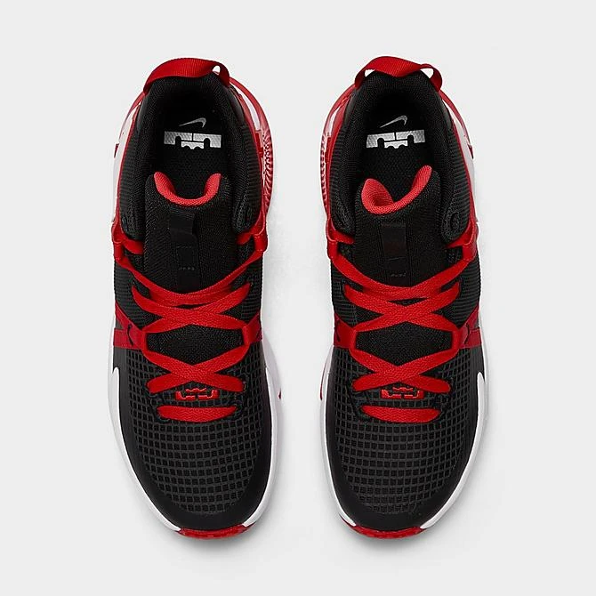 Big Kids' Nike LeBron Witness 7 Basketball Shoes Black/White/University Red - DQ8650 005 - Image 5