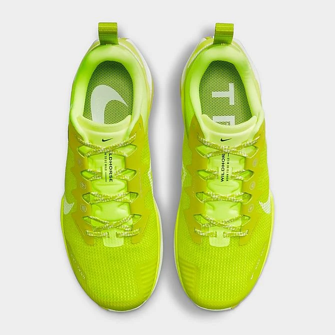 Women's Nike React Wildhorse 8 Trail Running Shoes Bright Cactus/Volt/Summit White - DR2689 300 - Image 5