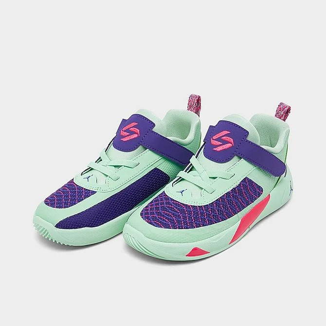 Nike Kids' Toddler Jordan Luka 1 Basketball Shoes Mint Foam/Court Purple/Barely Volt/Racer Pink - DR6085 305 - Image 2