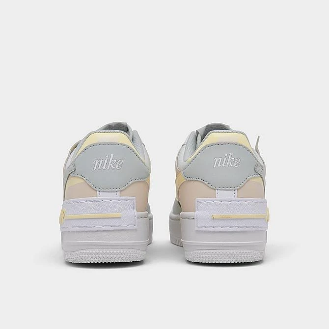 Women's Nike Air Force 1 Shadow Casual Shoes Sail/Light Silver/Citron Tint/Pearl White/White/Summit White - DR7883 101 - Image 4