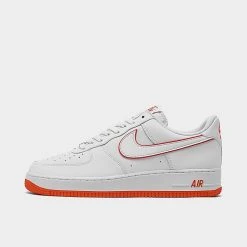Men's Nike Air Force 1 Low Casual Shoes White/White/Picante Red - DV0788 102