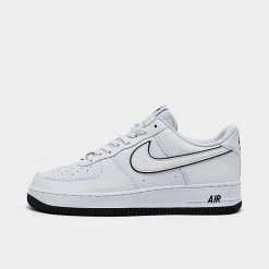Men's Nike Air Force 1 Low Casual Shoes White/Black - DV0788 103