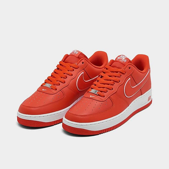 Men's Nike Air Force 1 Low Casual Shoes Picante Red/Picante Red/White - DV0788 600 - Image 2