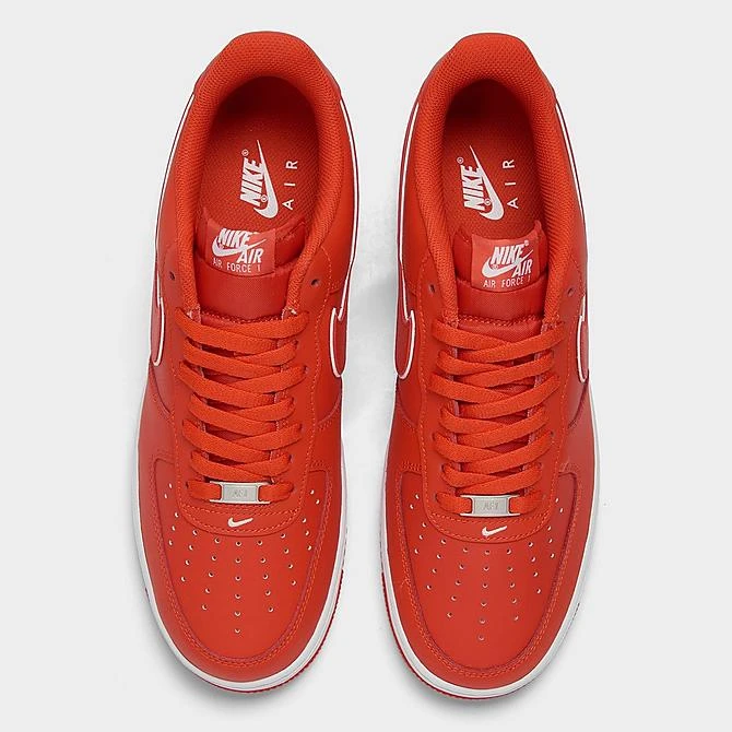 Men's Nike Air Force 1 Low Casual Shoes Picante Red/Picante Red/White - DV0788 600 - Image 5