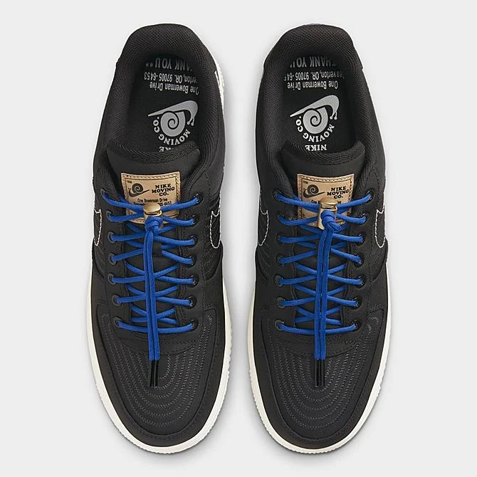Men's Nike Air Force 1 '07 LV8 SE Nike Moving Company Casual Shoes Black/Sail/Black/Anthracite - DV0794 001 - Image 5