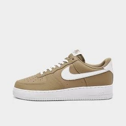 Men's Nike Air Force 1 Low Casual Shoes Khaki/White/White - DV0804 200