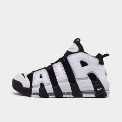Men's Nike Air More Uptempo '96 Basketball Shoes Black/White/Multicolor/Cobalt Bliss - DV0819 001