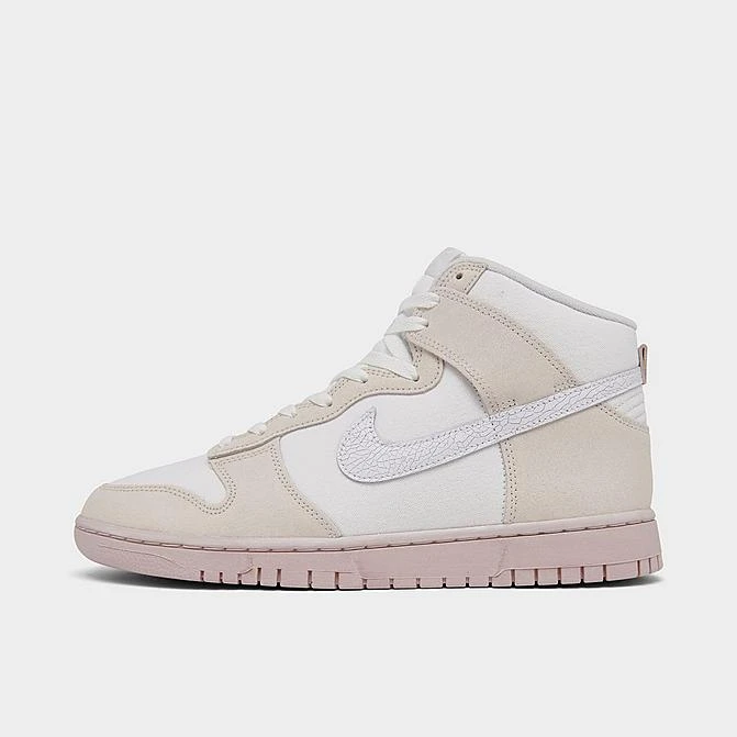 Nike Dunk High Retro Premium SE Cracked Leather Casual Shoes Summit White/White/Phantom Pink Oxford - DV0822 100