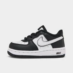 Kids' Toddler Nike Force 1 LV8 2 Casual Shoes Black/White/Black - DV1624 001