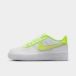 Big Kids' Nike Air Force 1 LV8 SE Casual Shoes White/Multi/Color/Volt/Pink Glow - DV1680 100