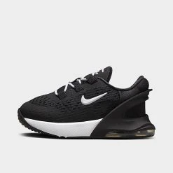 Kids' Toddler Nike Air Max 270 Go Stretch Lace Casual Shoes Black/White - DV1970 002