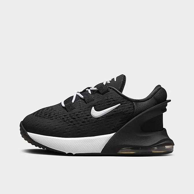 Kids' Toddler Nike Air Max 270 Go Stretch Lace Casual Shoes Black/White - DV1970 002