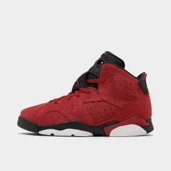 Nike Little Kids' Air Jordan Retro 6 Basketball Shoes Varsity Red/Varsity Red/Black - DV3605 600