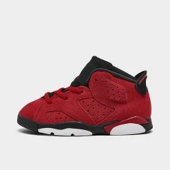 Nike Kids’ Toddler Air Jordan Retro 6 Basketball Shoes Varsity Red/Varsity Red/Black - DV3606 600