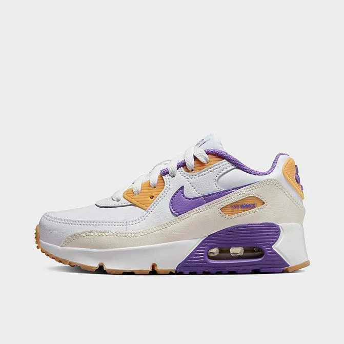 Little Kids' Nike Air Max 90 Casual Shoes White/Phantom/Citron Tint/Action Grape - DV3608 103