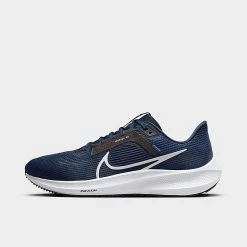 Men's Nike Air Zoom Pegasus 40 Running Shoes Midnight Navy/Black/Racer Blue/Pure Platinum - DV3853 400