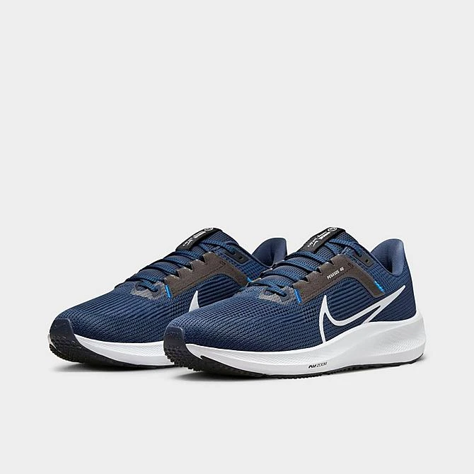 Men's Nike Air Zoom Pegasus 40 Running Shoes Midnight Navy/Black/Racer Blue/Pure Platinum - DV3853 400 - Image 2