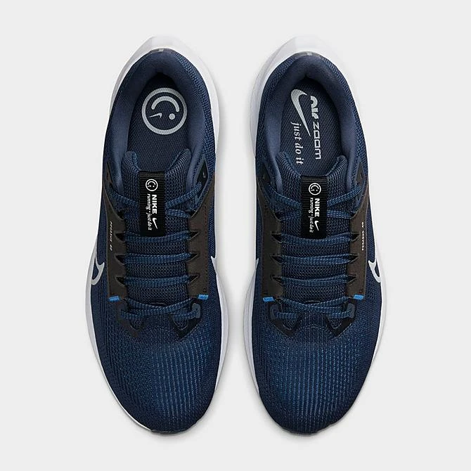 Men's Nike Air Zoom Pegasus 40 Running Shoes Midnight Navy/Black/Racer Blue/Pure Platinum - DV3853 400 - Image 5