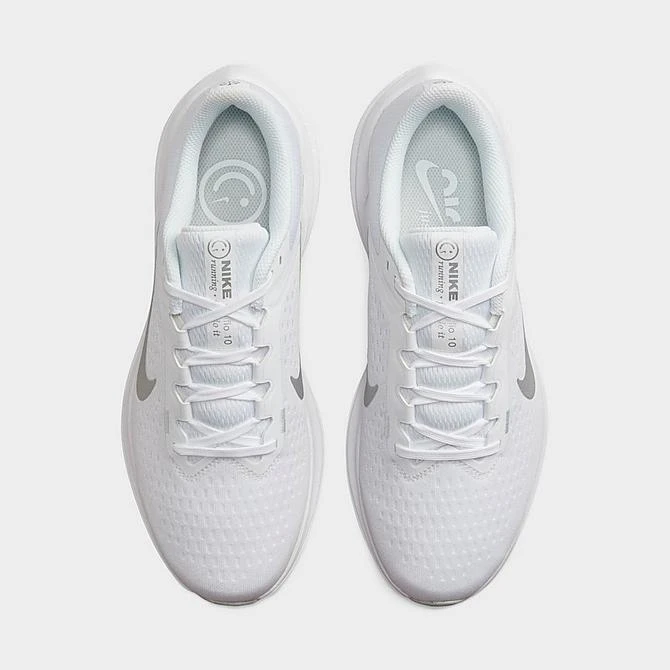 Women's Nike Winflo 10 Running Shoes White/Pure Platinum/Metallic Silver - DV4023 102 - Image 5
