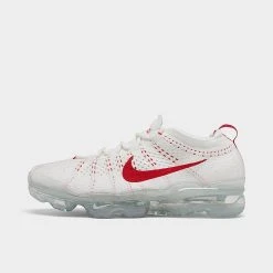 Women's Nike Air VaporMax 2023 Flyknit Next Nature Running Shoes Sail/Track Red/Phantom/Metallic Silver - DV6840 102