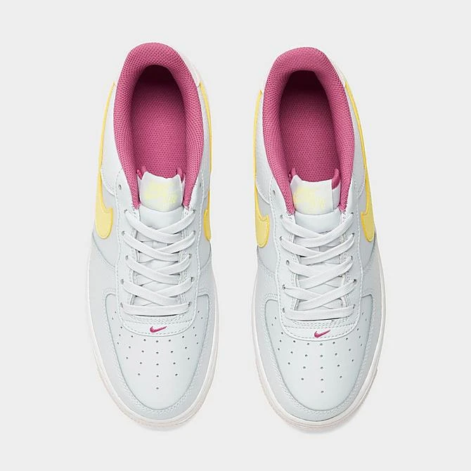 Big Kids' Nike Air Force 1 Low Casual Shoes Football Grey/Cosmic Fuchsia/Pearl Pink/Citron Tint - DV7762 001 - Image 5