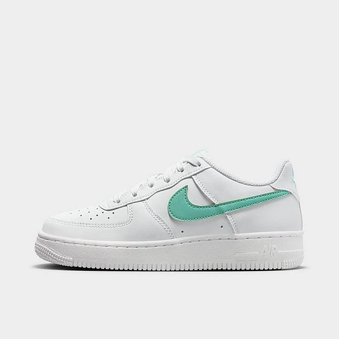 Big Kids' Nike Air Force 1 Low Casual Shoes Summit White/Emerald Rise - DV7762 104