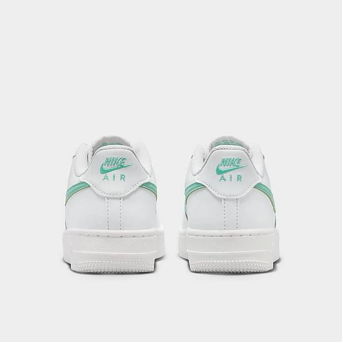 Big Kids' Nike Air Force 1 Low Casual Shoes Summit White/Emerald Rise - DV7762 104 - Image 4