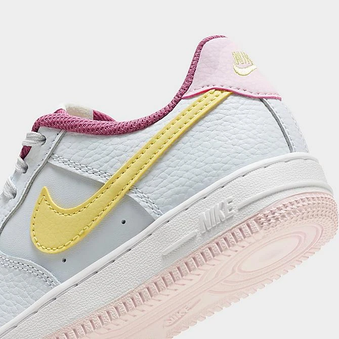 Little Kids' Nike Force 1 Casual Shoes Football Grey/Cosmic Fuchsia/Pearl Pink/Citron Tint - DV7763 001 - Image 3