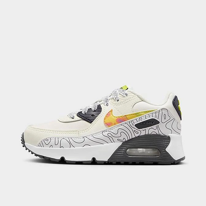 Little Kids' Nike Air Max 90 LTR SE Casual Shoes Sail/Gridiron/Bright Cactus/Multicolor - DX1815 100