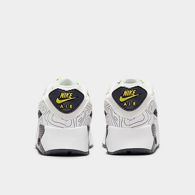 Little Kids' Nike Air Max 90 LTR SE Casual Shoes Sail/Gridiron/Bright Cactus/Multicolor - DX1815 100 - Image 4