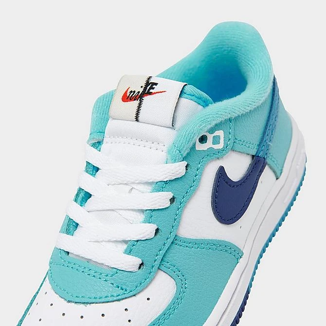 Kids' Toddler Nike Air Force 1 LV8 2 Casual Shoes White/Light Photo Blue/Deep Royal Blue - DX2165 100 - Image 3