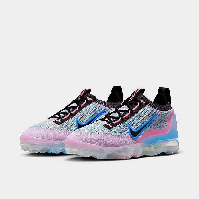 Women's Nike Air VaporMax 2021 Flyknit Running Shoes Pink Blast/Photo Blue - DX3369 600 - Image 2