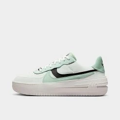Women's Nike Air Force 1 PLT.AF.ORM Casual Shoes Barely Green/Velvet Brown/Mint Foam/Enamel Green - DX3730 300
