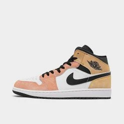 Nike Air Jordan Retro 1 Mid SE Flight Club Casual Shoes Magic Ember/Sundial/White/Black - DX4332 800