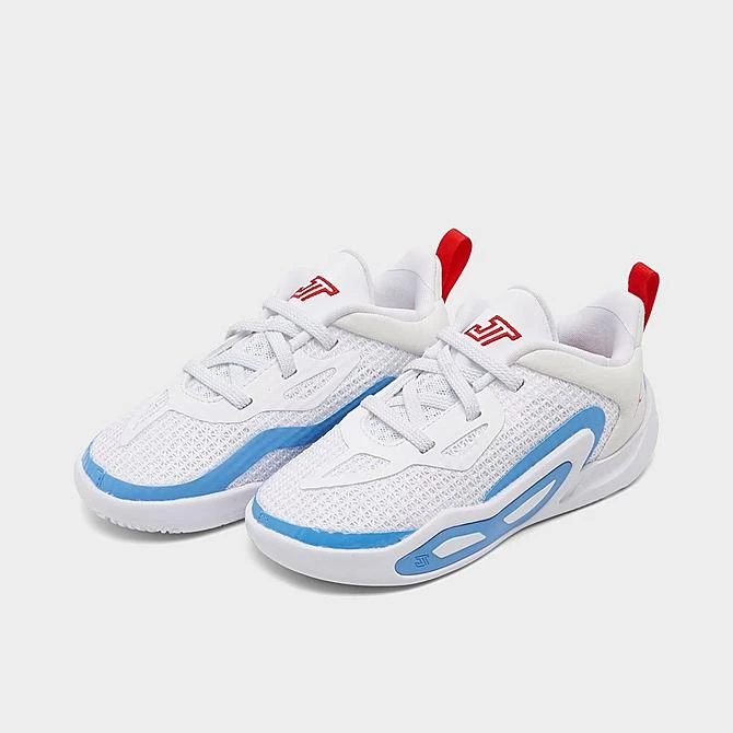 Nike Kids' Toddler Jordan Tatum 1 Basketball Shoes White/University Red/University Blue/University Gold - DX5358 100 - Image 2