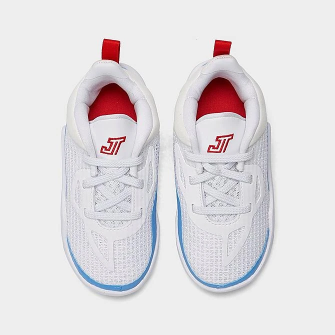Nike Kids' Toddler Jordan Tatum 1 Basketball Shoes White/University Red/University Blue/University Gold - DX5358 100 - Image 5