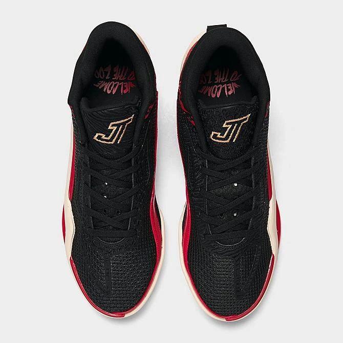 Nike Jordan Tatum 1 Basketball Shoes Black/Metallic Gold/University Red/Beach - DX5572 001 - Image 5