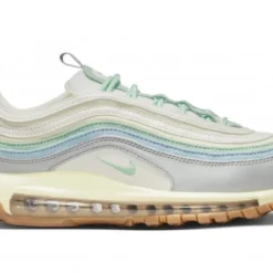 Nike Womens Air Max 97 Coconut Milk Enamel Green Marathon Running Shoes DX5766-131