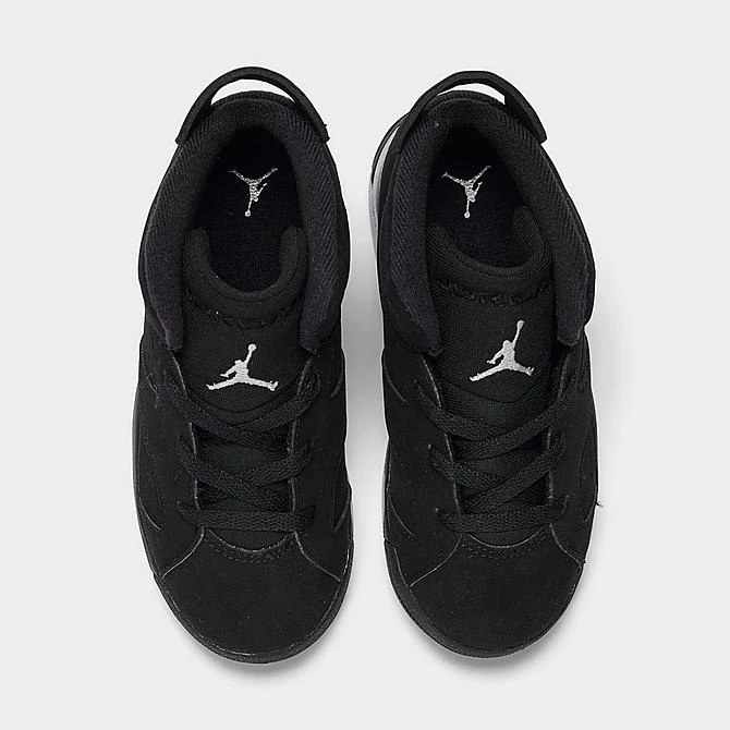 Nike Kids' Toddler Air Jordan Retro 6 Casual Shoes Black/Metallic Silver/Black - DX6179 001 - Image 5