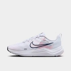Women's Nike Downshifter 12 Premium Training Shoes White/Pearl Pink/Football Grey/Midnight Navy - DX7885 100