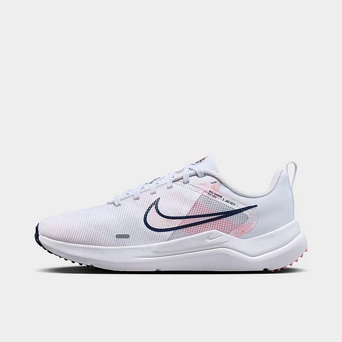 Women's Nike Downshifter 12 Premium Training Shoes White/Pearl Pink/Football Grey/Midnight Navy - DX7885 100