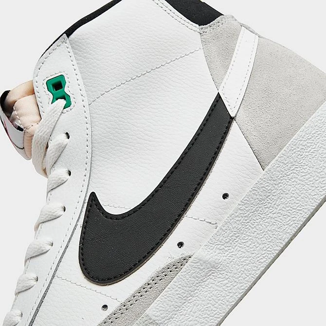 Nike Blazer Mid '77 PRM Split Casual Shoes Summit White/Black/Light Silver - DZ2542 100 - Image 3