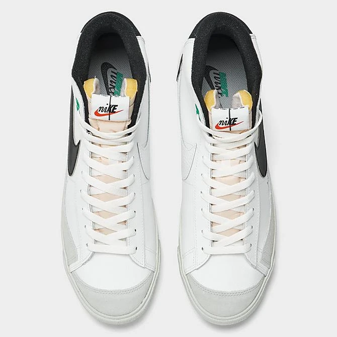 Nike Blazer Mid '77 PRM Split Casual Shoes Summit White/Black/Light Silver - DZ2542 100 - Image 5