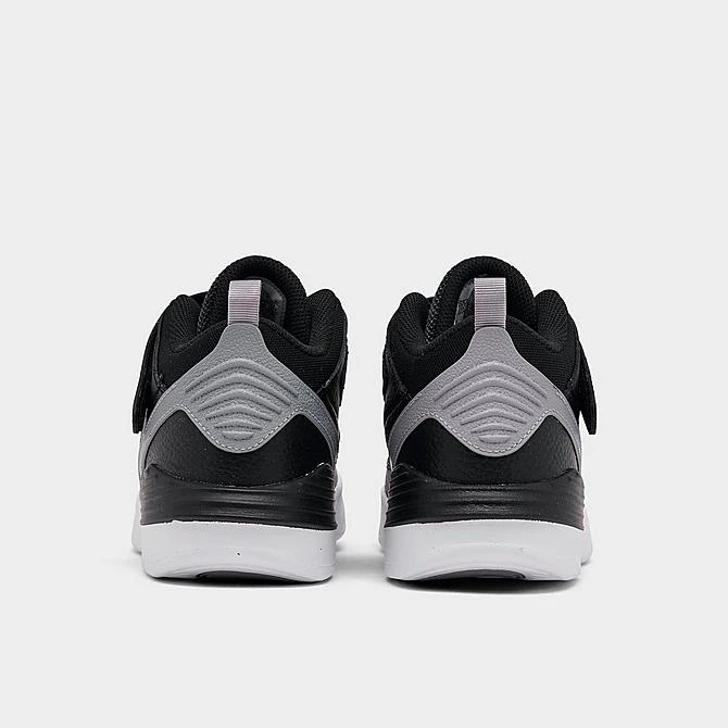 Nike Little Kids' Jordan Max Aura 5 Stretch Lace Basketball Shoes Black/University Red/White/Cement Grey - DZ4354 061 - Image 4